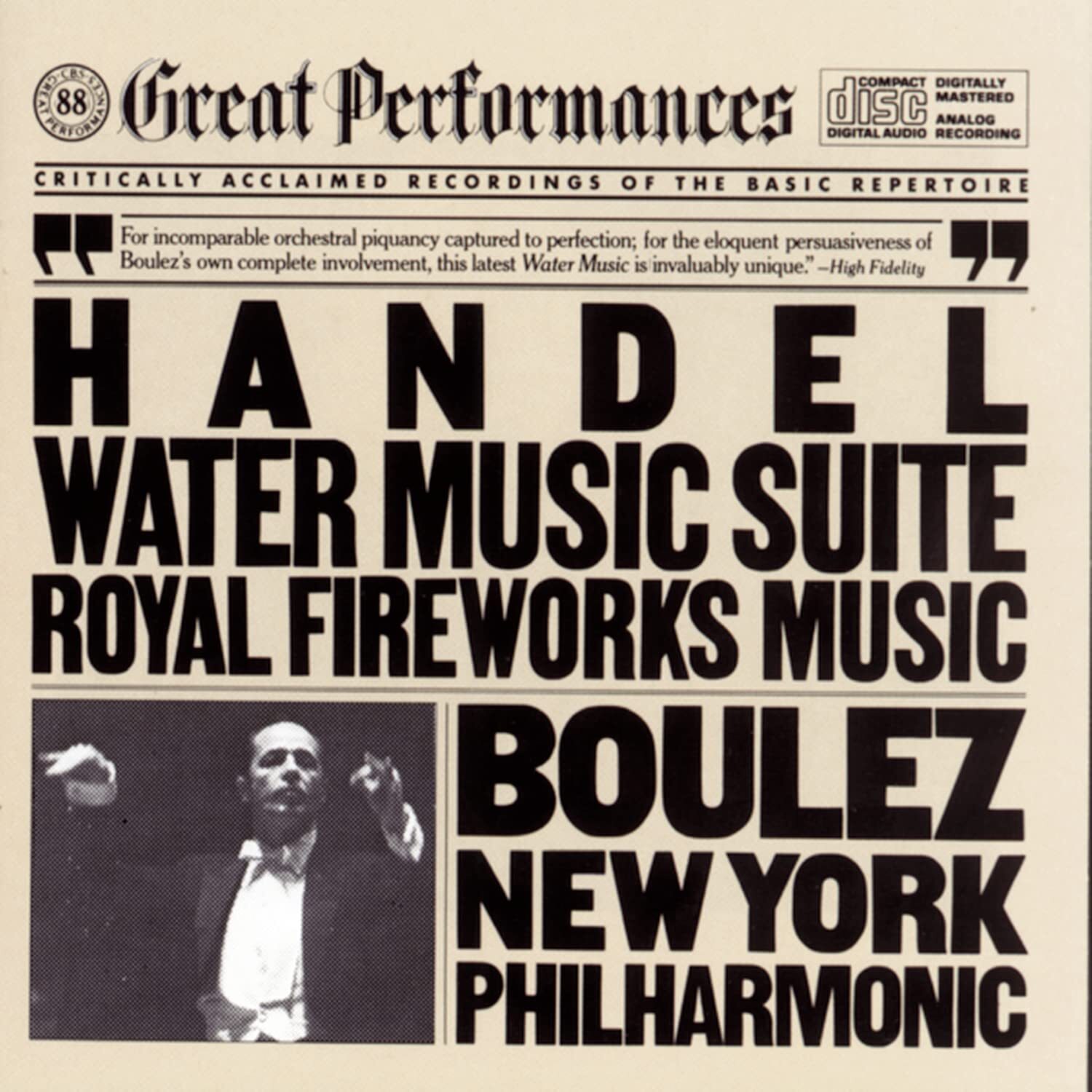 Pierre Boulez Boulez Conducts Handel (CD)