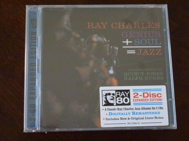 Genius + Soul=Jazz [Edizione Ampliata, Rimasterizzato] By Ray Carlo (2CD) Nuovo