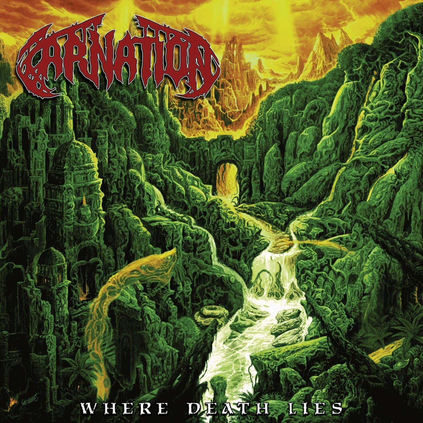 Where Death Lies Ltd. Red, white & black marbled edition (Vinyl LP)