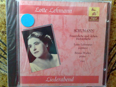 LOTTE LEHMANN - LIEDERABEND (ROBERT SCHUMANN) - CD NUOVO (SEALED)