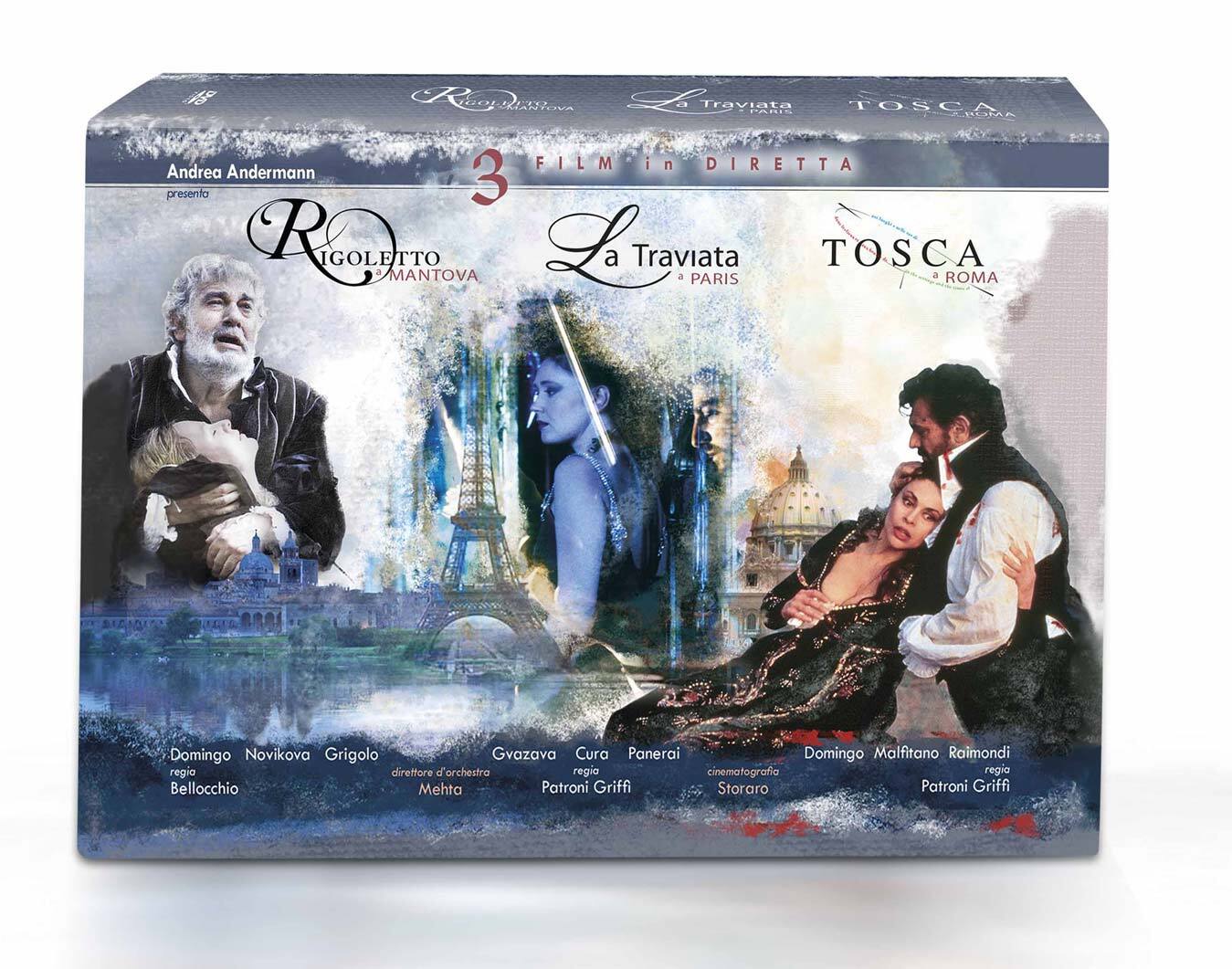 Dvd Via Della Musica (La): Rigoletto, Traviata, Tosca Nei Luoghi (CE) (4 Dvd+Lib