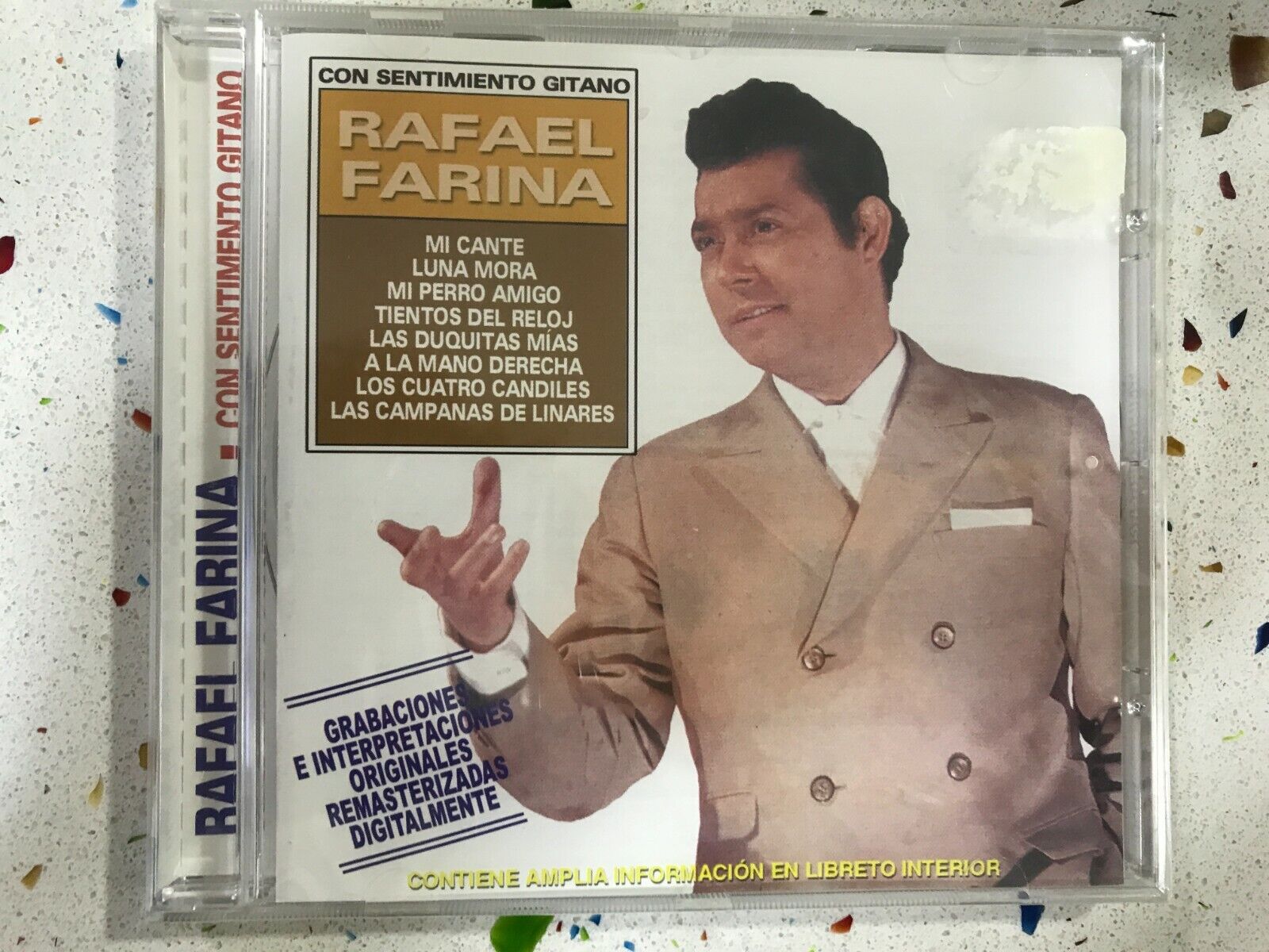 Rafael Farina CD Con Sentimento Gypsy - Nuovo - Mio Richiamo Luna Mora Tientos