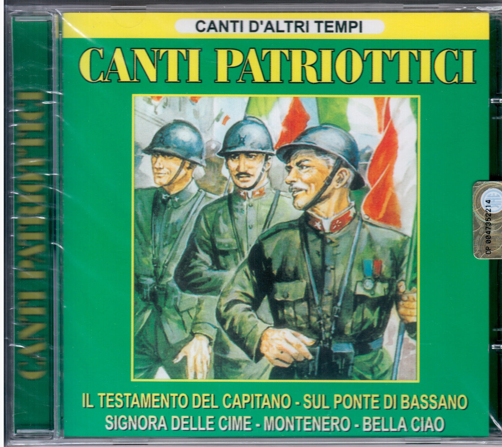 CANTI PATRIOTTICI - IL TESTAMENTO DEL CAPITANO - BELLA CIAO - CD NUOVO SIGILLATO