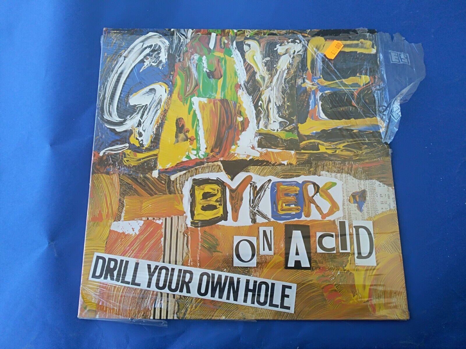 BIKERS ON ACID " DRILL YOUR OWN HOLE " LP VINYL  12" 33 RPM  UK   NUOVO