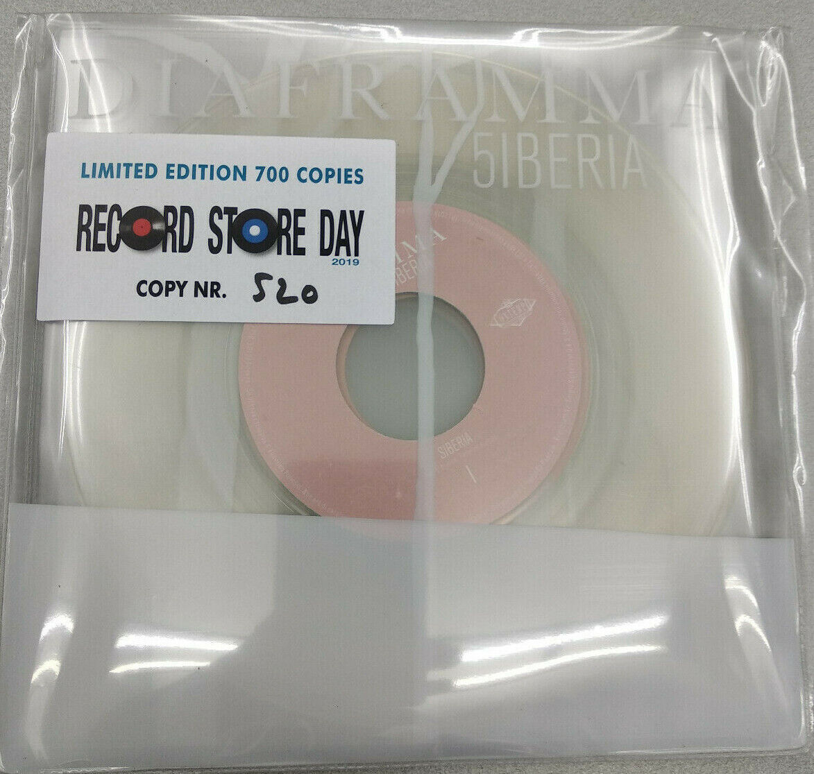 DIAFRAMMA SIBERIA 5X7'' BOXSET TRASPARENT VINYL 700 COPIES NUMBERED RSD 2019