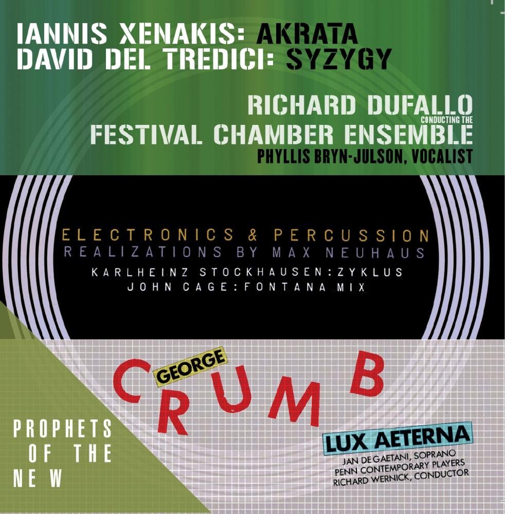Various Prophets of the New Music of Xenakis, Del Tredici, Stockhausen, Cag (CD)