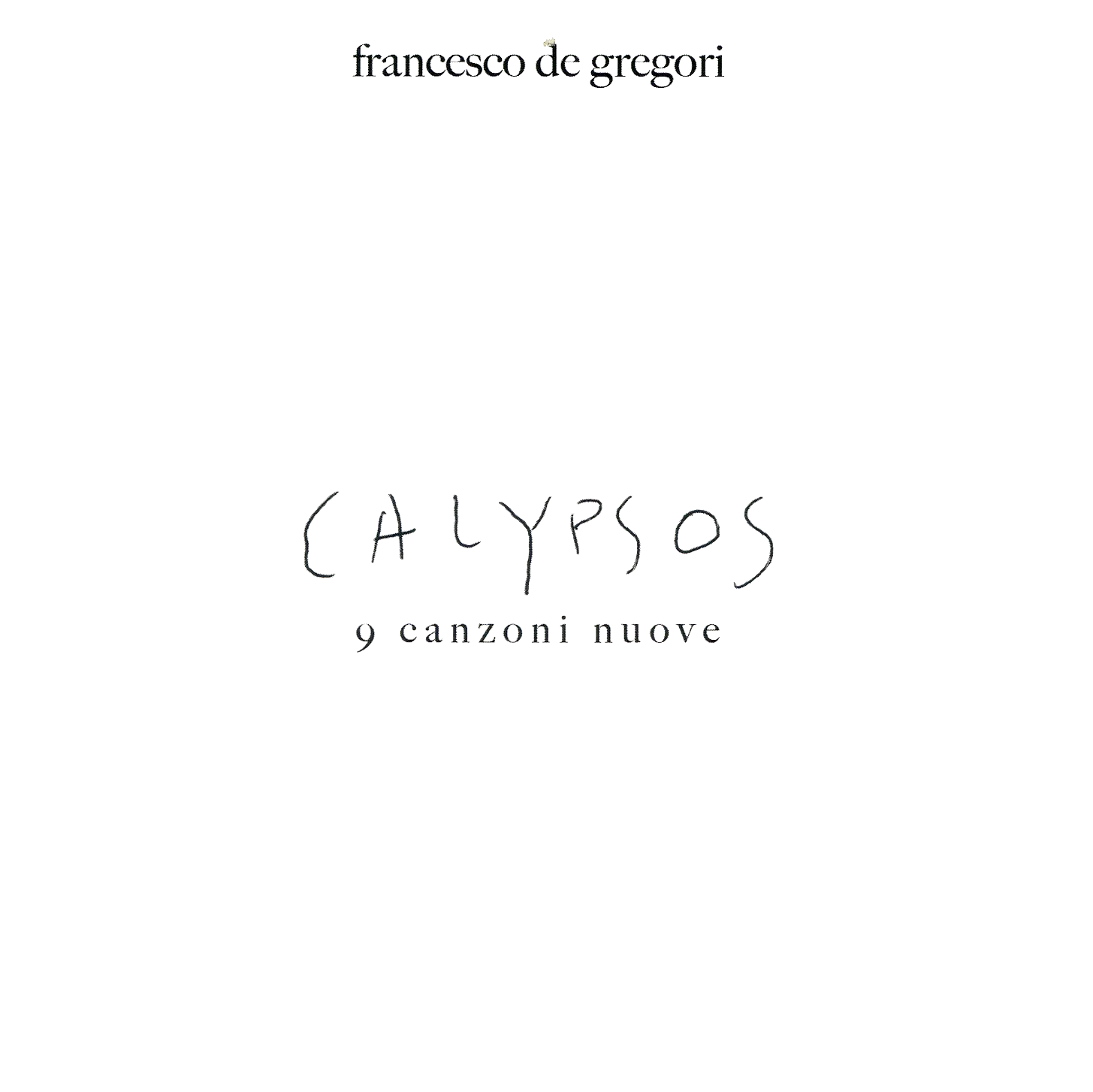 Francesco De Gregori - Calypsos (CD, Album)