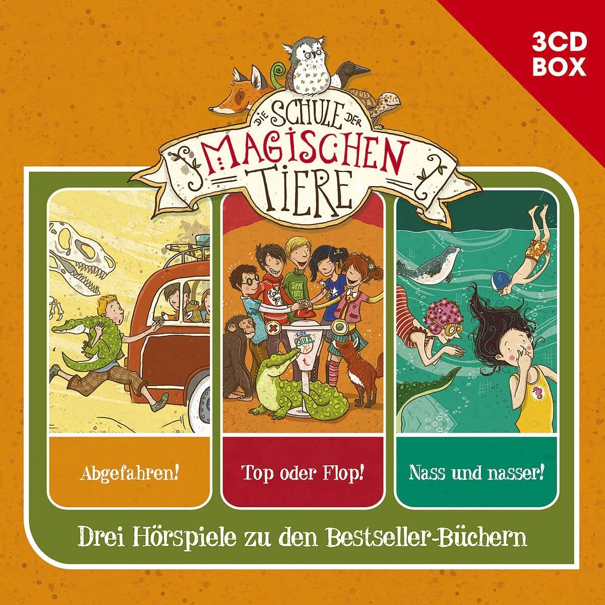 Die Schule der ma Die Schule der magischen Tiere – 3CD Hörspielbox Vol. 2  (CD)