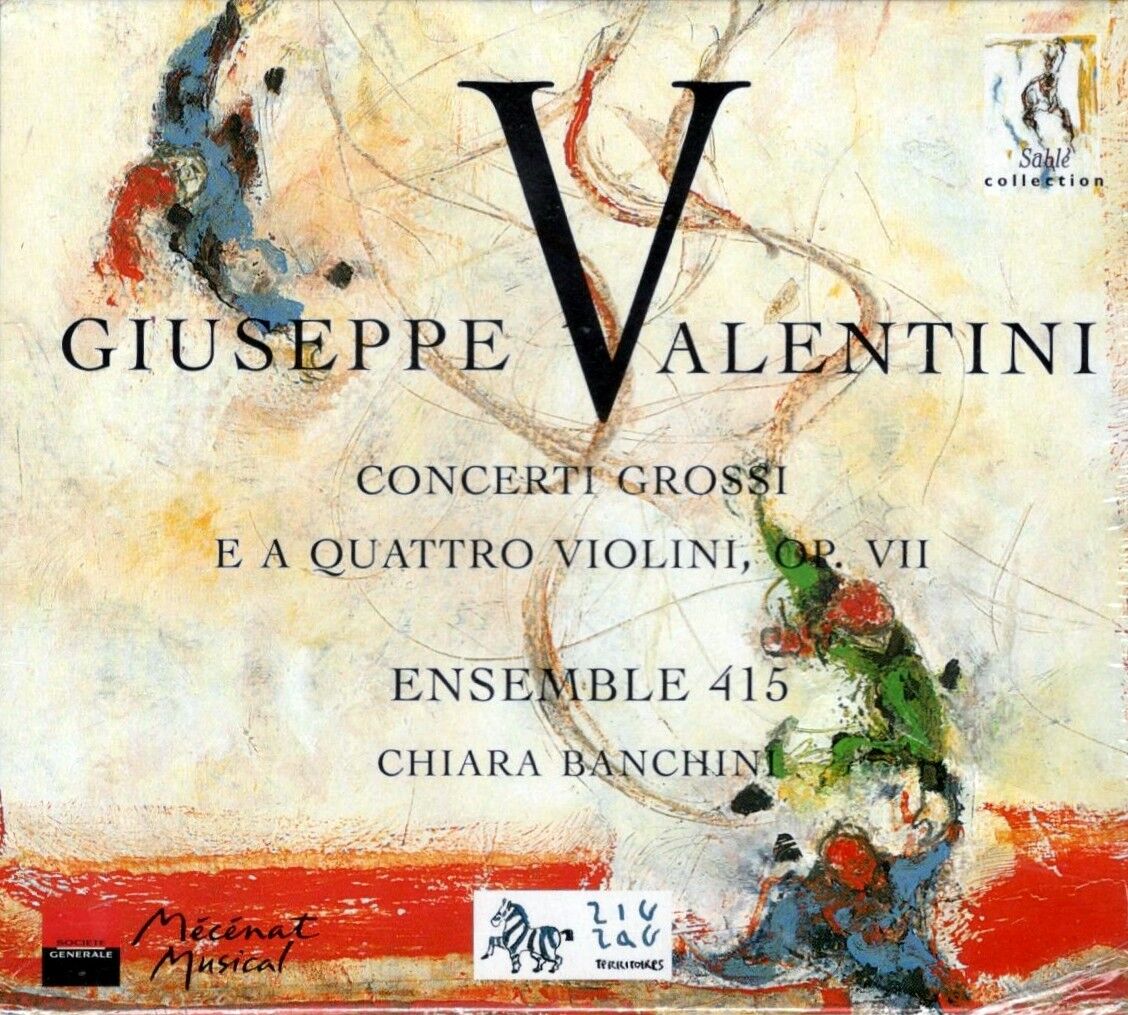 GIUSEPPE VALENTINI - CONCERTI GROSSI - ENSEMBLE 415 BANCHINI -CD NUOVO SIGILLATO