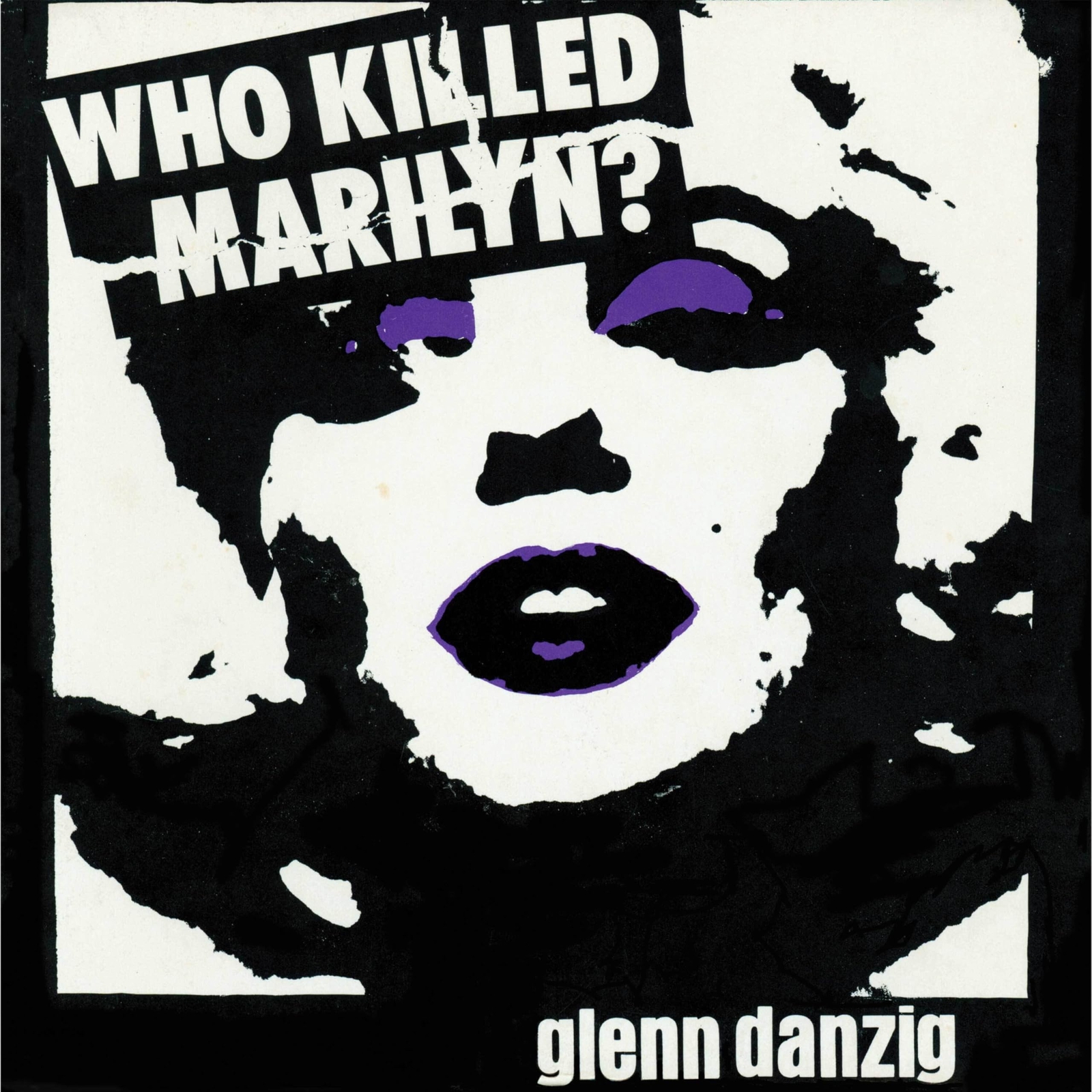 `DANZIG, GLENN` WHO KILLED MARILYN? - WHITE PURPLE BLACK HAZE VINYL LP NUOVO
