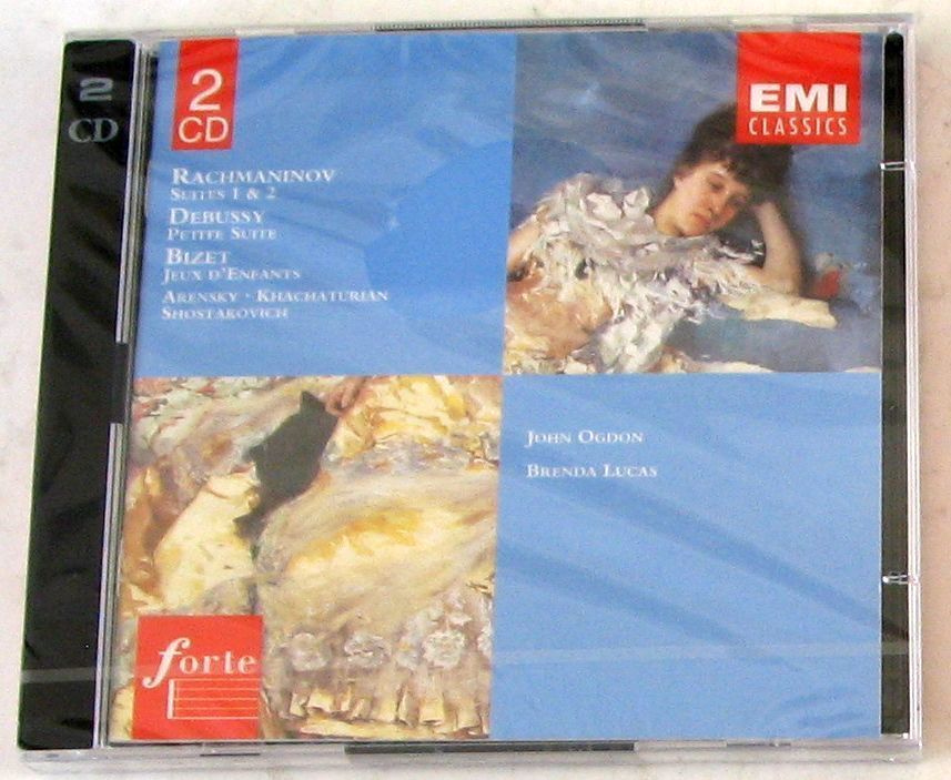RACHMANINOV / DEBUSSY / BIZET Etc. - OGDON & LUCAS Piano - 2 CD Sigillato