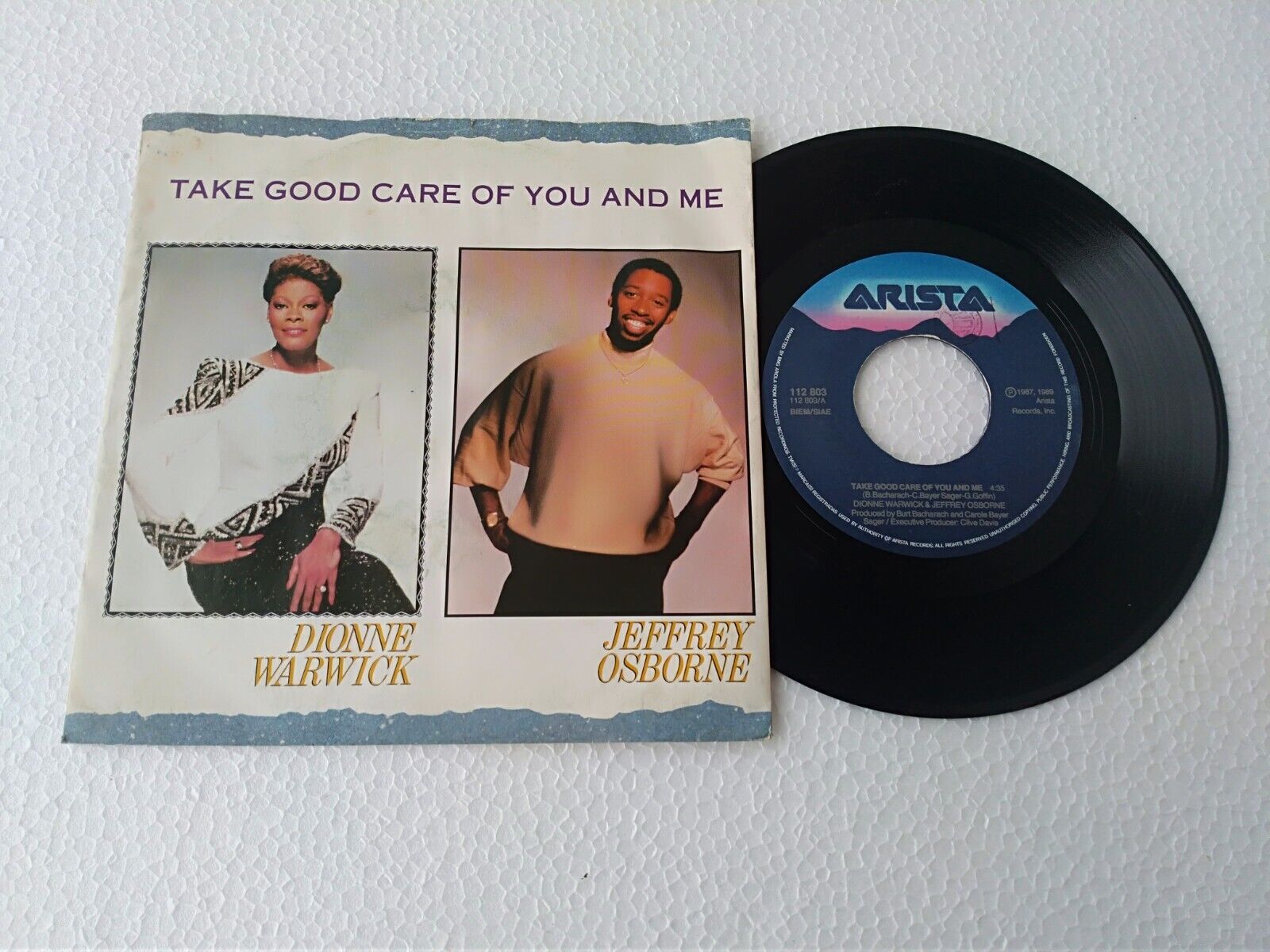 Dionne Warwick/Jeffrey Osborne "Take Good Of You And Me" 45 RPM 7" ITALY