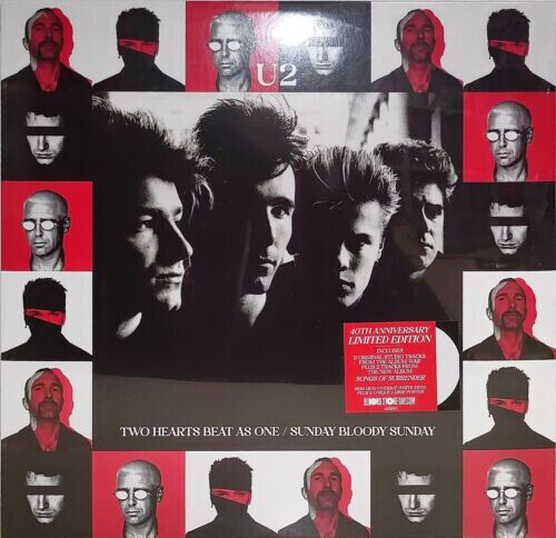 U2 Two Hearts Beat Sunday Bloody Sunday (Vinyl White Limited Edt) Rsd 2023 Nuovo
