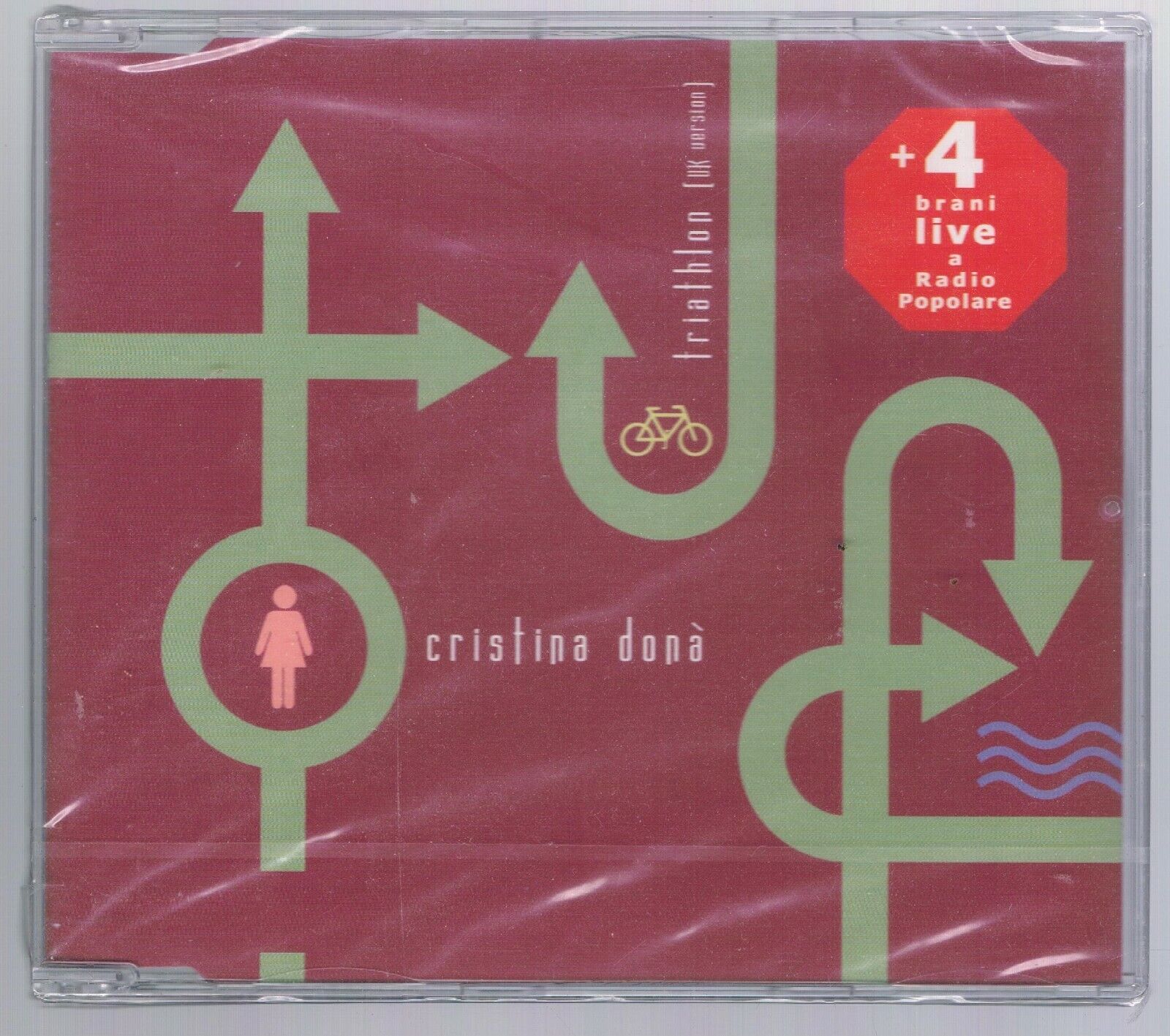 CRISTINA DONA' TRIATHLON UK VERSION CD SINGOLO cds SIGILLATO!!!