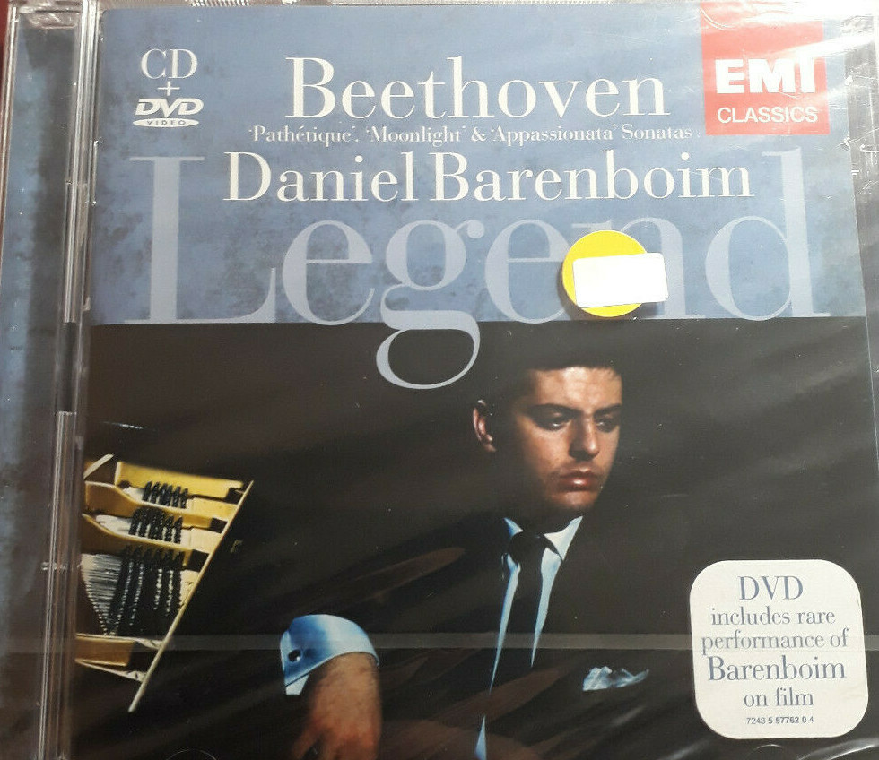 BEETHOVEN, BARENBOIM-SON.X PN:Pathetique,Appassionata,Moonlight*CDDVD NEW SEALED
