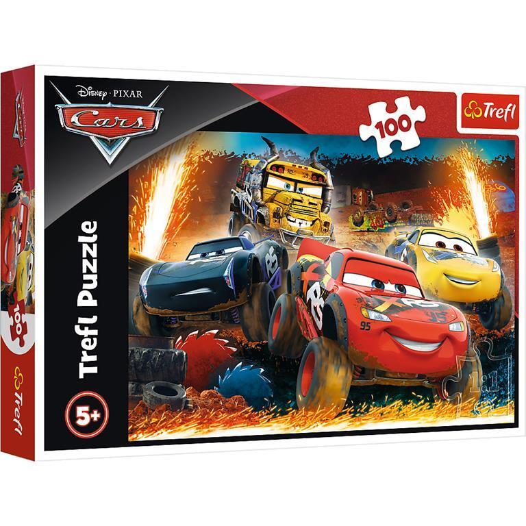 Puzzle - Disney: Trefl - Puzzle 100 - Cars 3 - Extreme Race