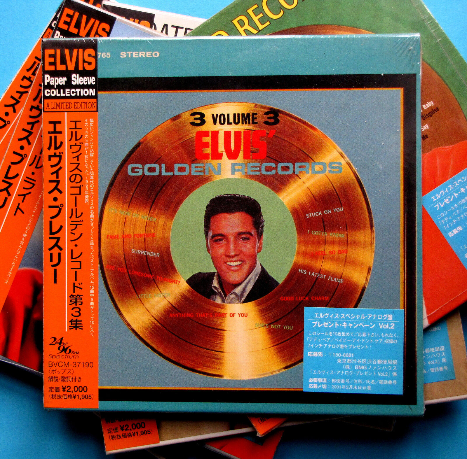 Elvis Presley , Elvis' Golden Records , Volume 3  ( CD_Paper Sleeve_Japan )