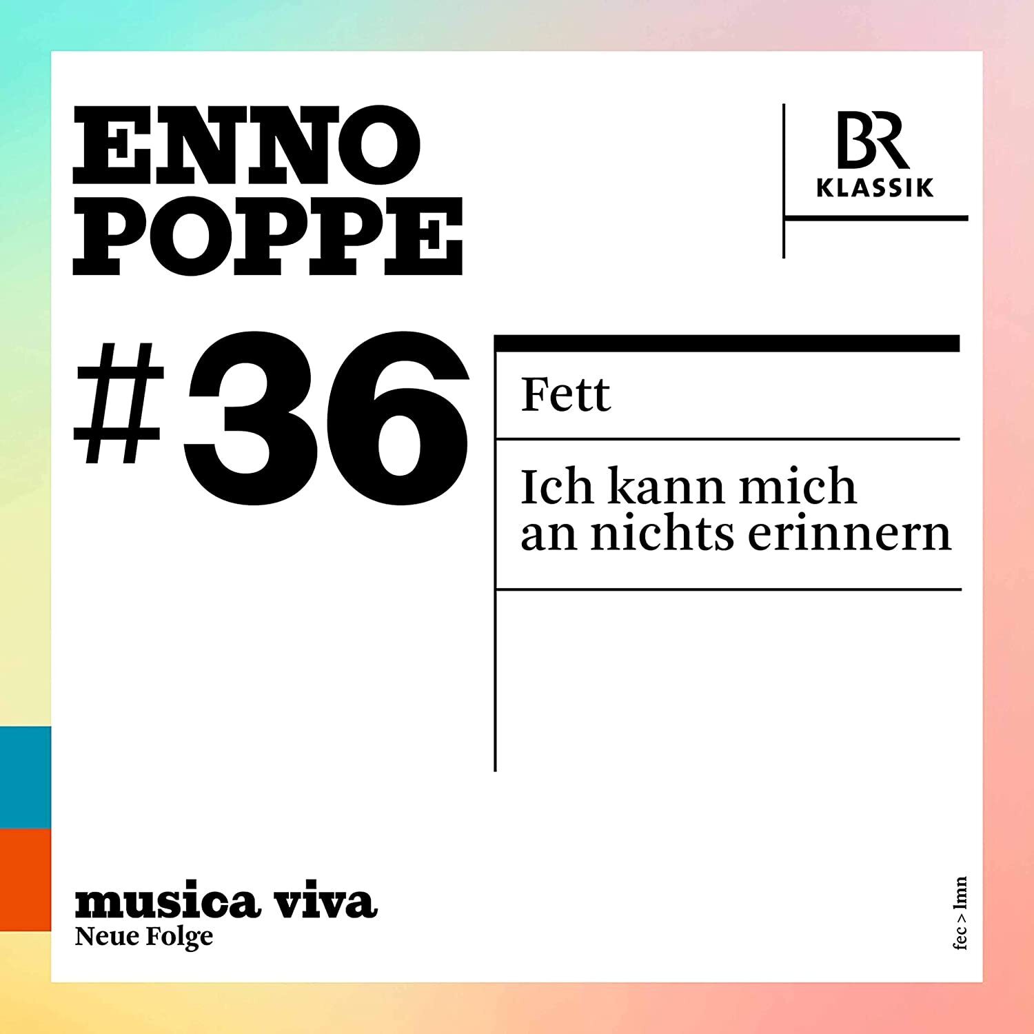 Enno Poppe Enno Poppe: #36 (CD) Album