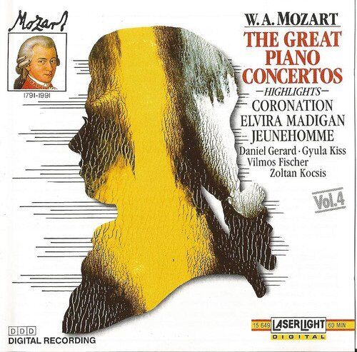 W.A.Mozart - Die Grossen Klavier Konzerte Vol 4 CD NUOVO