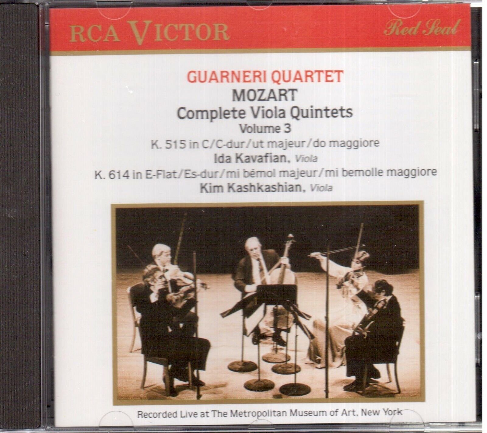 Mozart: Quintetti Per Viola Vo 3 K 515, 614 / Quartetto Guarneri, Kashkashian CD