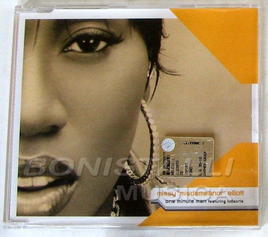 MISSY ELLIOTT - ONE MINUTE MAN Ft. LUDACRIS - CD Single  Nuovo Unplayed