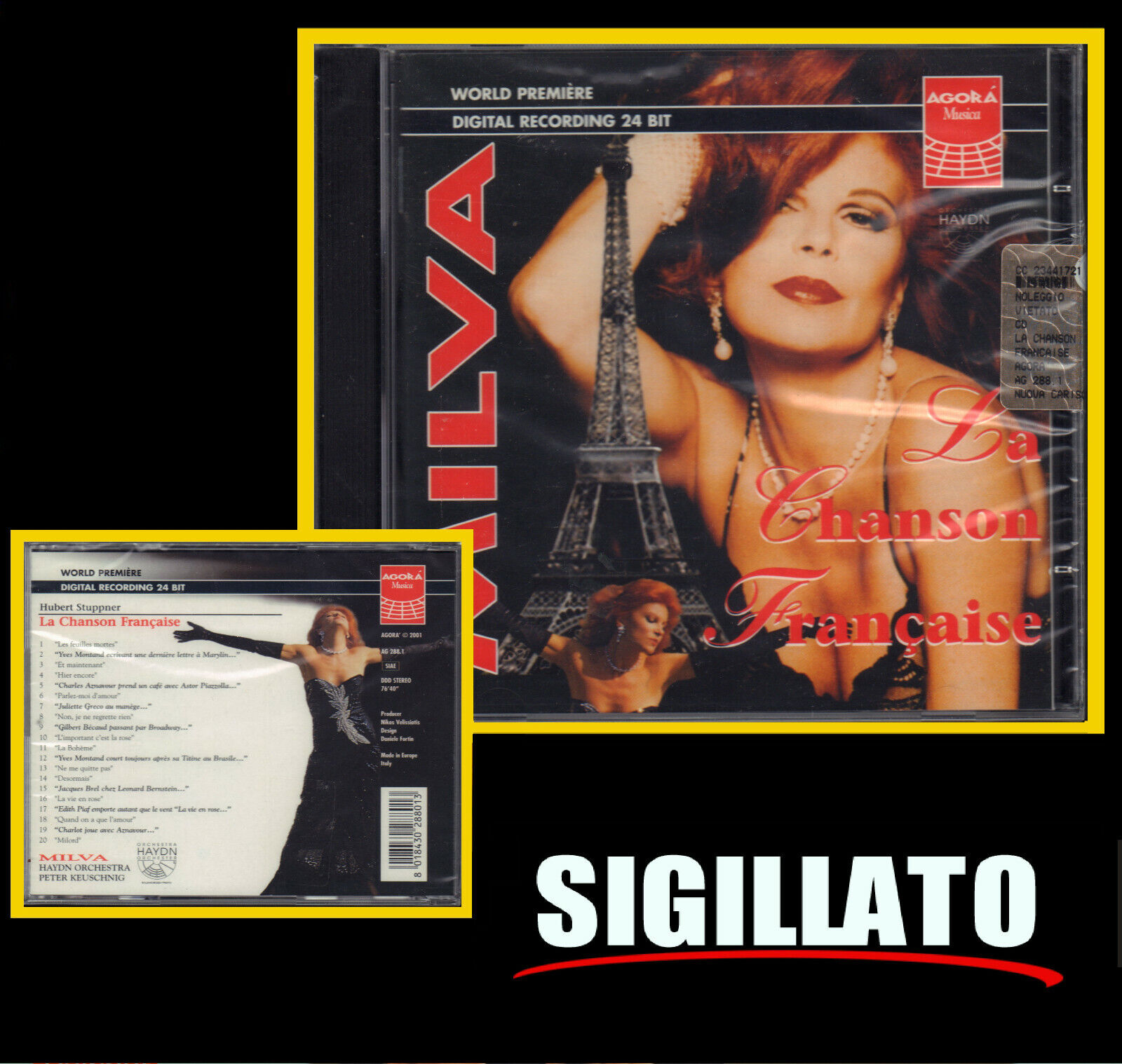 MILVA " LA CHANSON FRANCAISE " CD SIGILLATO PRIMA EDIZIONE  AGORA' 2001