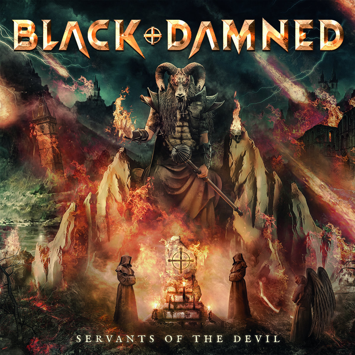 Black & Damned Servants of the Devil (Vinyl LP) 12" Album Coloured Vinyl