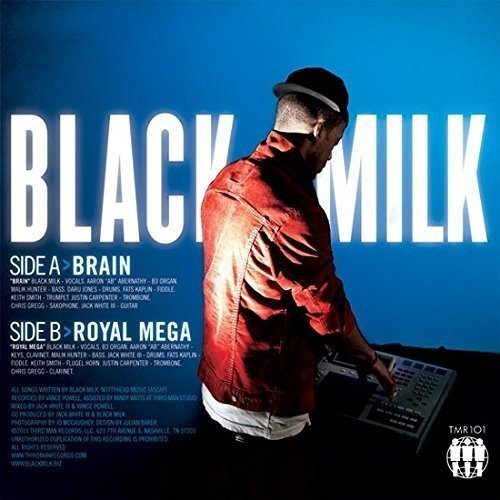 Black Milk - Brain b/w Royal Mega [7``] (prod. by Black Milk & Ja VINYL LP NUOVO