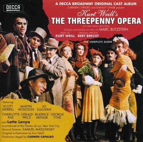 Lotte Lenya The Threepenny Opera 1954 New York Cast Blitzstein Adaptation (CD)