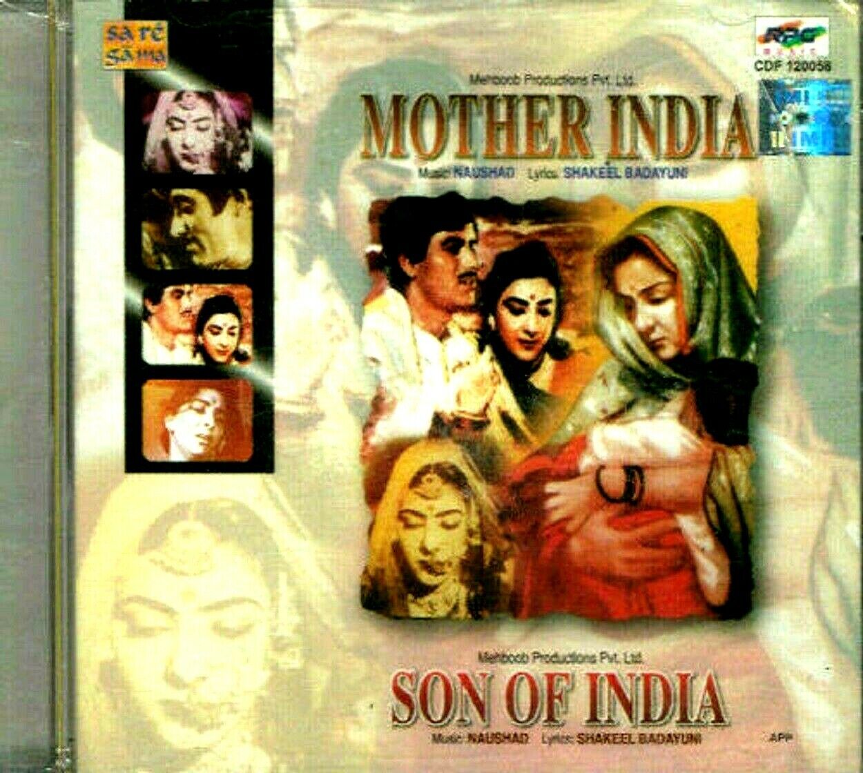 Mother India / Son Di India - 2 IN 1 - Nuovo Bollywood 2 Film's Sa Re Ga Ma CD