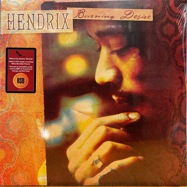 Jimi Hendrix Burning Desire Doppio Vinile Lp Colorato (Orange/Red) RSD 2022