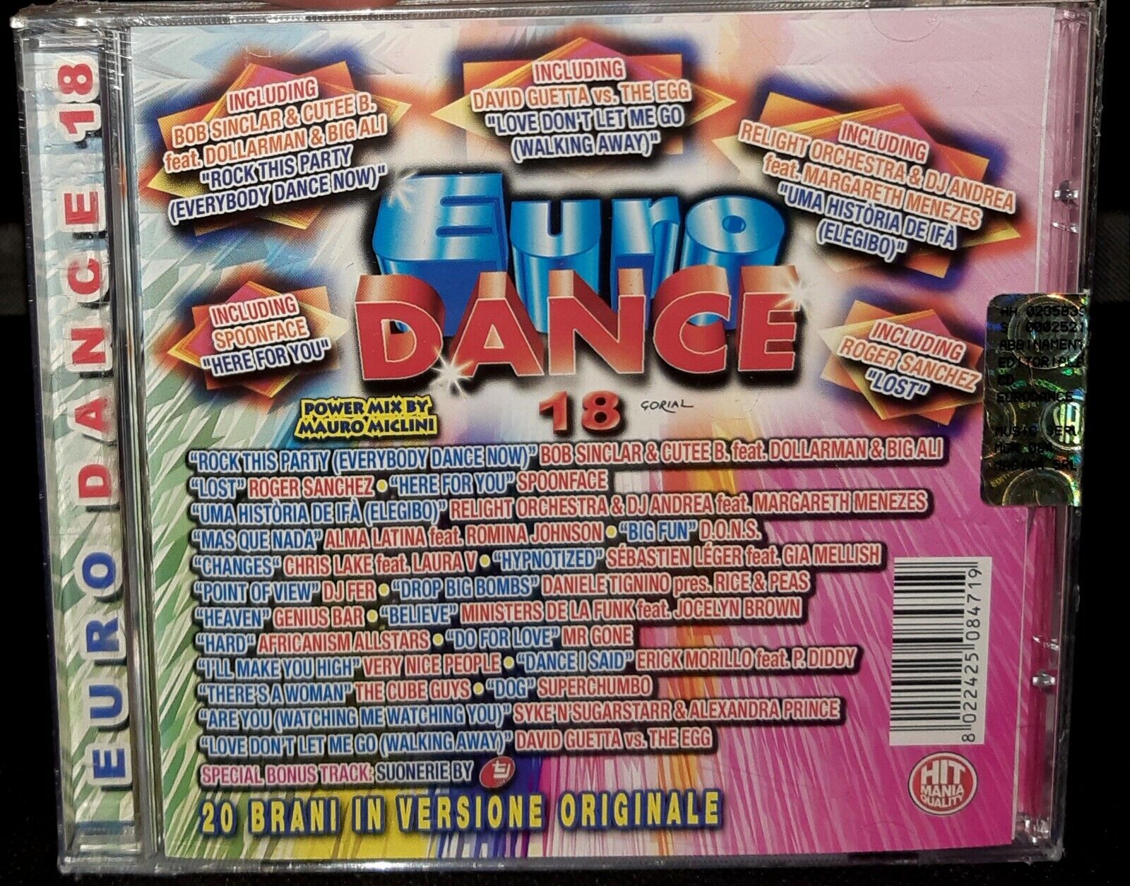 EURO DANCE 18 **NUOVO SIGILLATO** Contiene RIVISTA sul retro