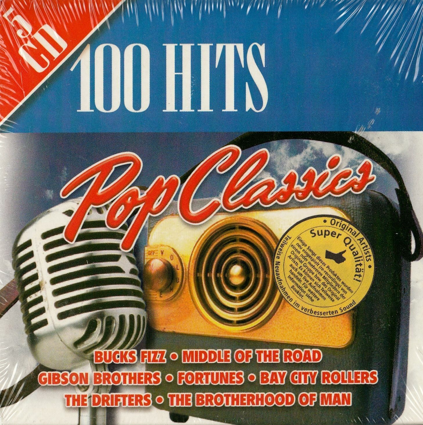 100 HITS - POP CLASSICS / 5 CD-SET, nuovo