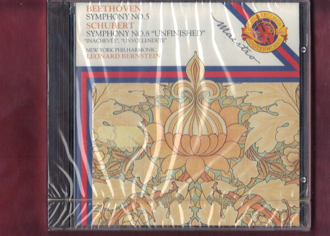 BEETHOVEN- SINFONIA 5/SCHUBERT SINFONIA 8-BERNSTEIN CD NUOVO SIGILLATO