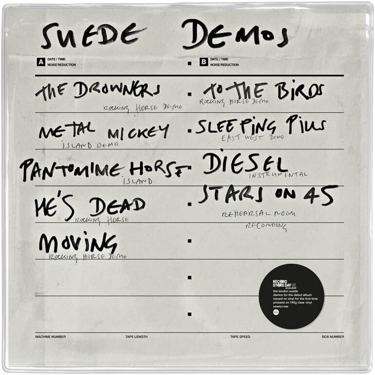 Suede The 'Suede' Demos LP (RSD 2023) (Vinyl LP) 12" Album (Clear vinyl)