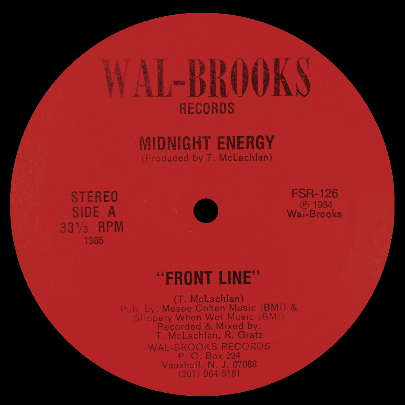 Midnight Energy Front Line/Saving All My Love (Vinyl LP) 12" Single