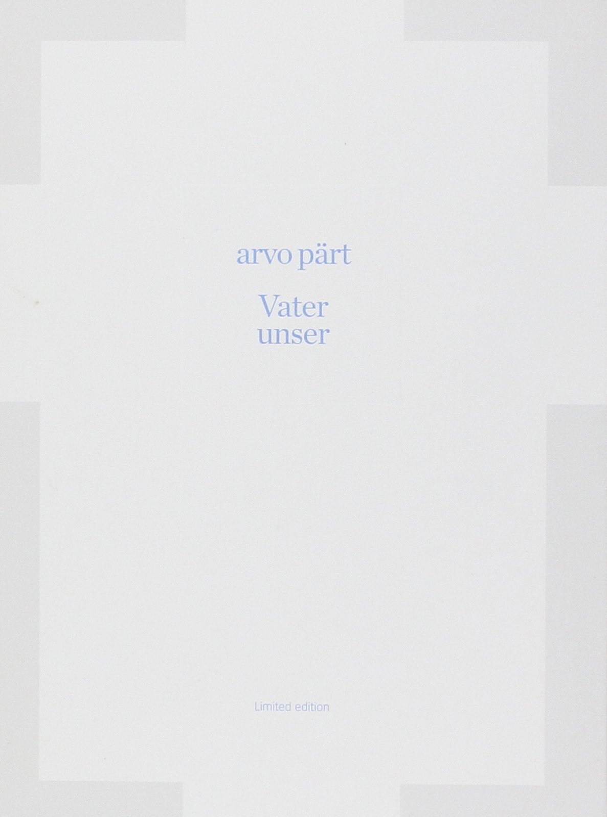 Arvo Paert-Heldur Harry Polda Vater Unser (CD)