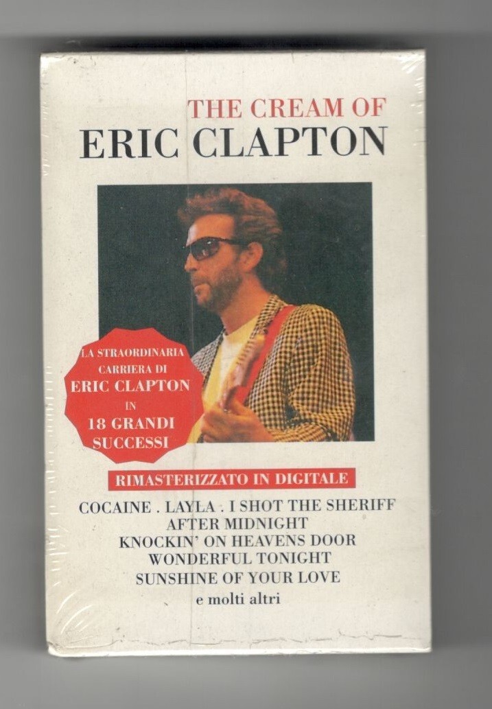 ERIC CLAPTON-THE CREAM OF... CON SOVRACUSTODIA   MC MUSICASSETTA NUOVA SIGILLATA