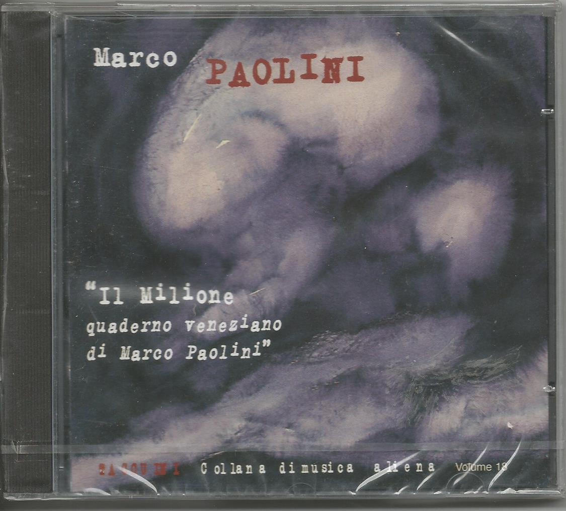 MARCO PAOLINI - Il milione quaderno veneziano - CD 1998 Nuovo Sigillato