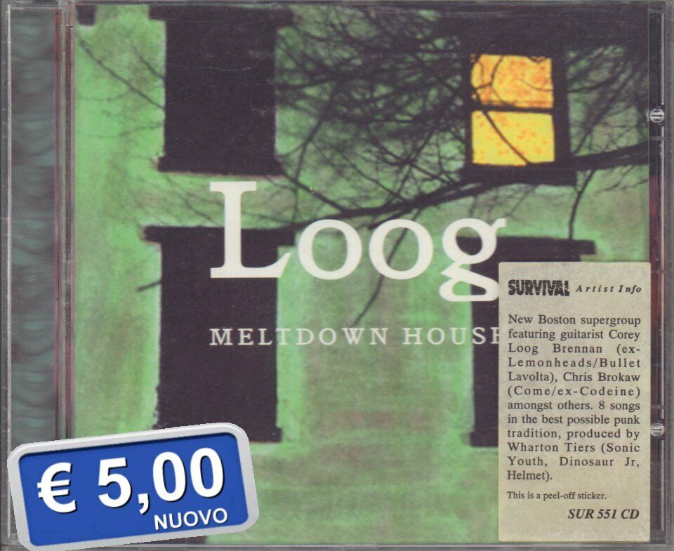 LOOG " MELTDOWN HOUSE " CD NUOVO  SENZA SIGILLO € 5,00