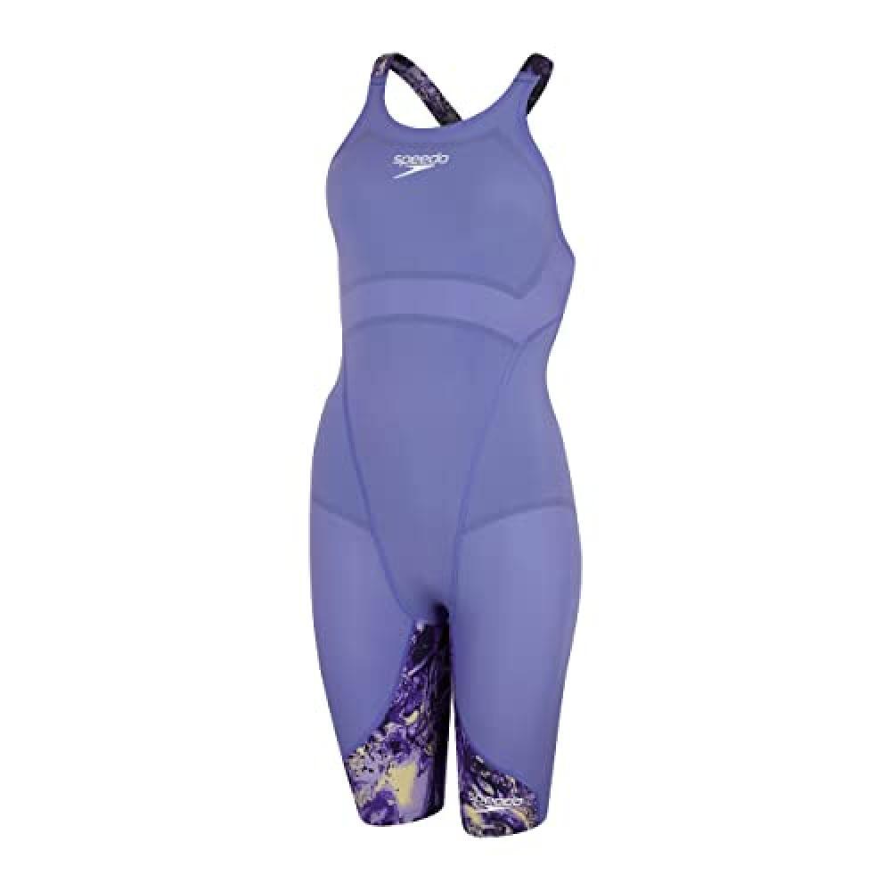 (TG. 38) Speedo Donna Fastskin LZR Ignite Kneeskin Costume intero, Miami Lilla/S