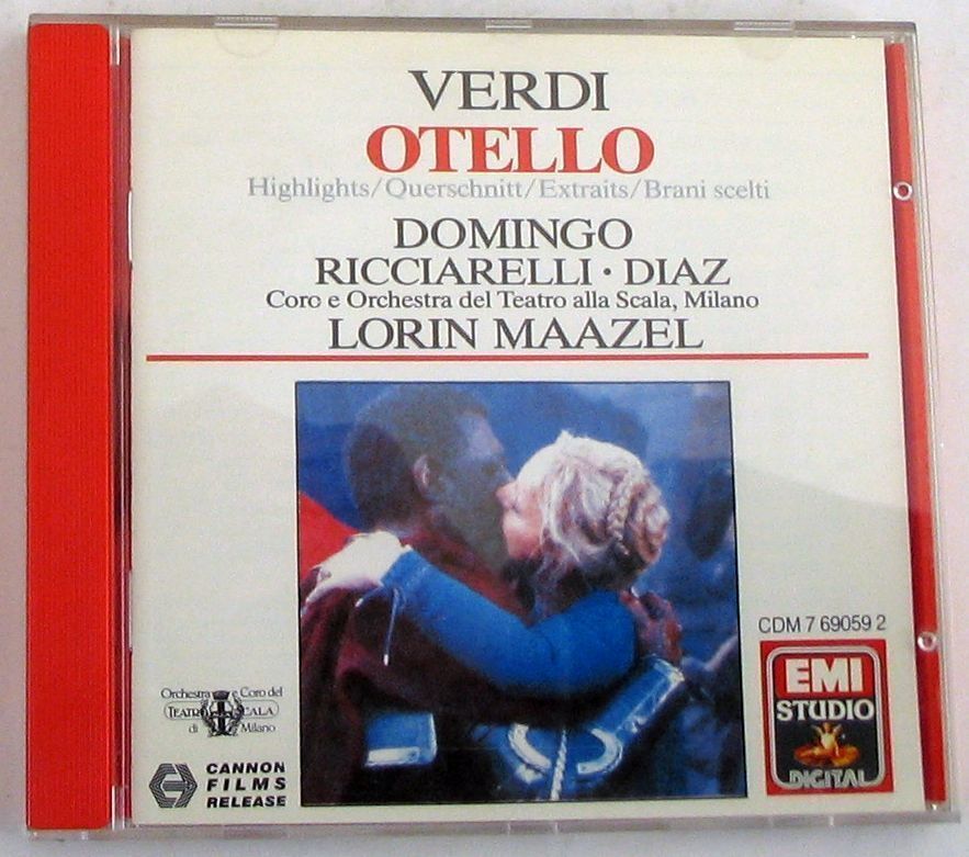OTELLO - DOMINGO / RICCIARELLI - MAAZEL - CD Nuovo Unplayed 0077776905921