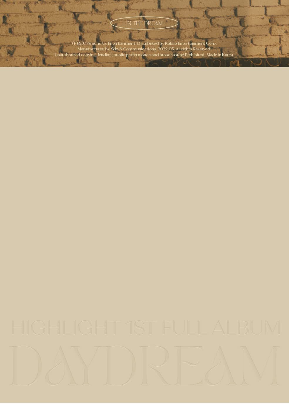 High Light Daydream Random Cover incl. 96pg Photobook + Holder, Lyrics Book (CD)