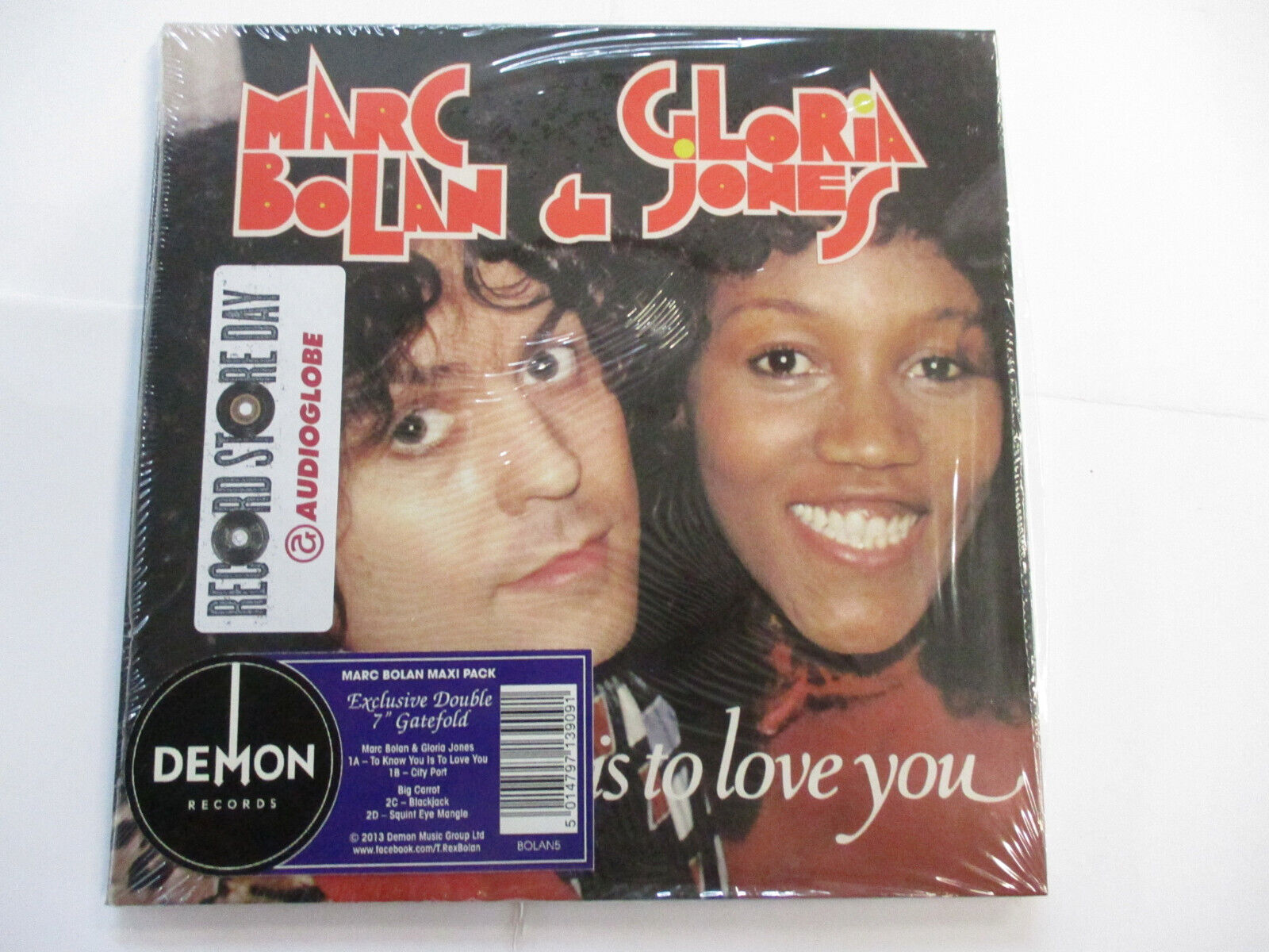 MARC BOLAN / GLORIA JONES - TO KNOW YOU IS TO LOVE YOU - 2X7" VINYL NEW RSD 2013