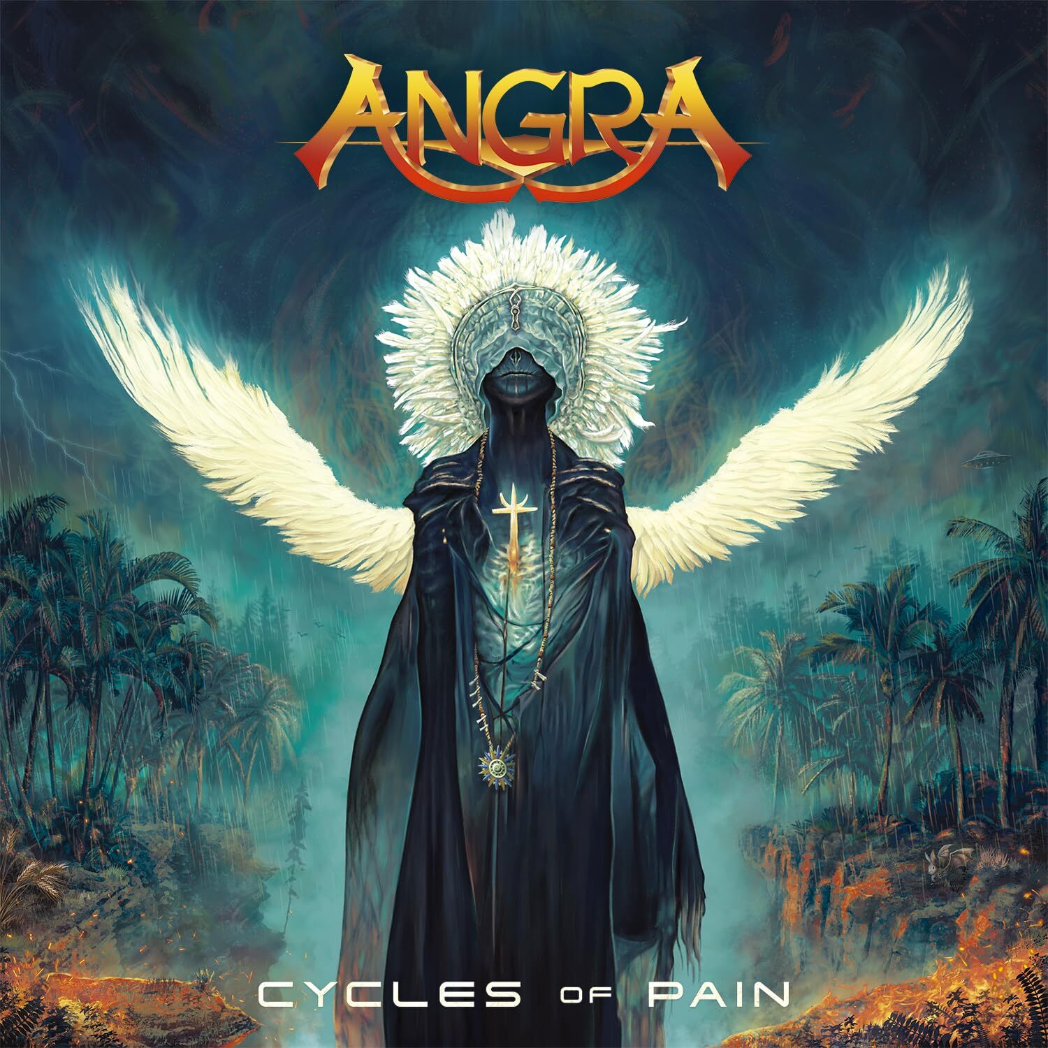 Angra Cycles Of Pain Clear Blue Marbled (Vinyl LP)