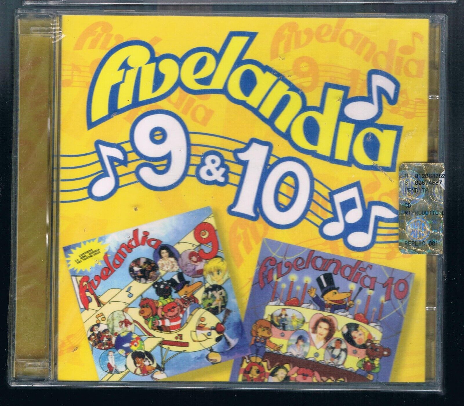CRISTINA D'AVENA FIVELANDIA 9 & 10 SIGLE TV -  2 CD F.C.  SIGILLATO!!!