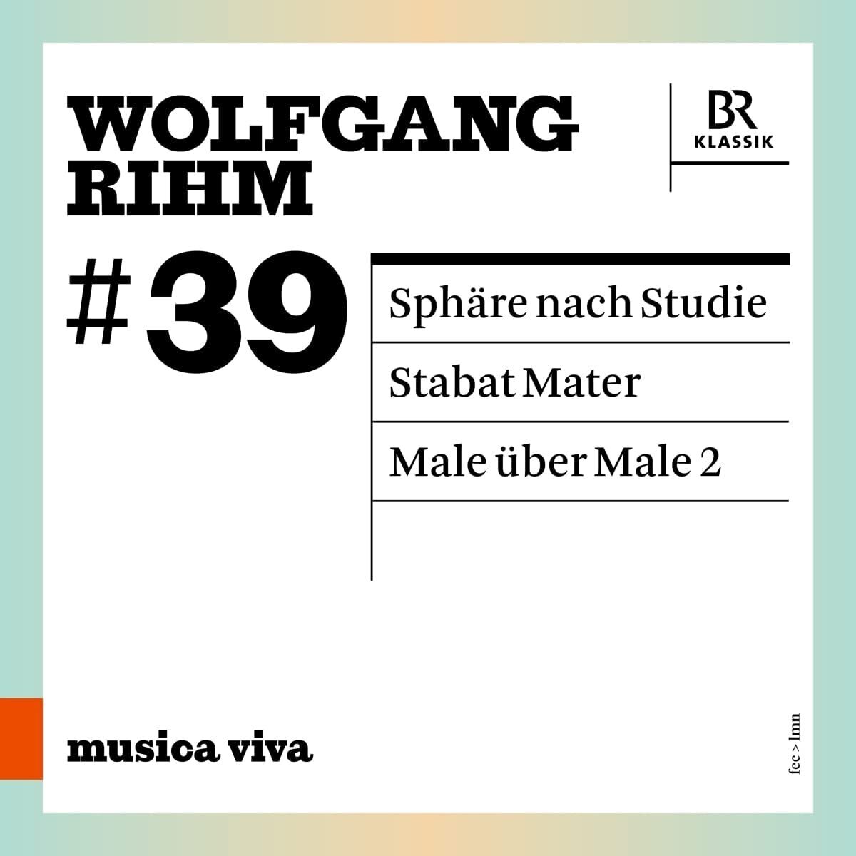 Wolfgang Rihm Wolfgang Rihm: #39 (CD) Album
