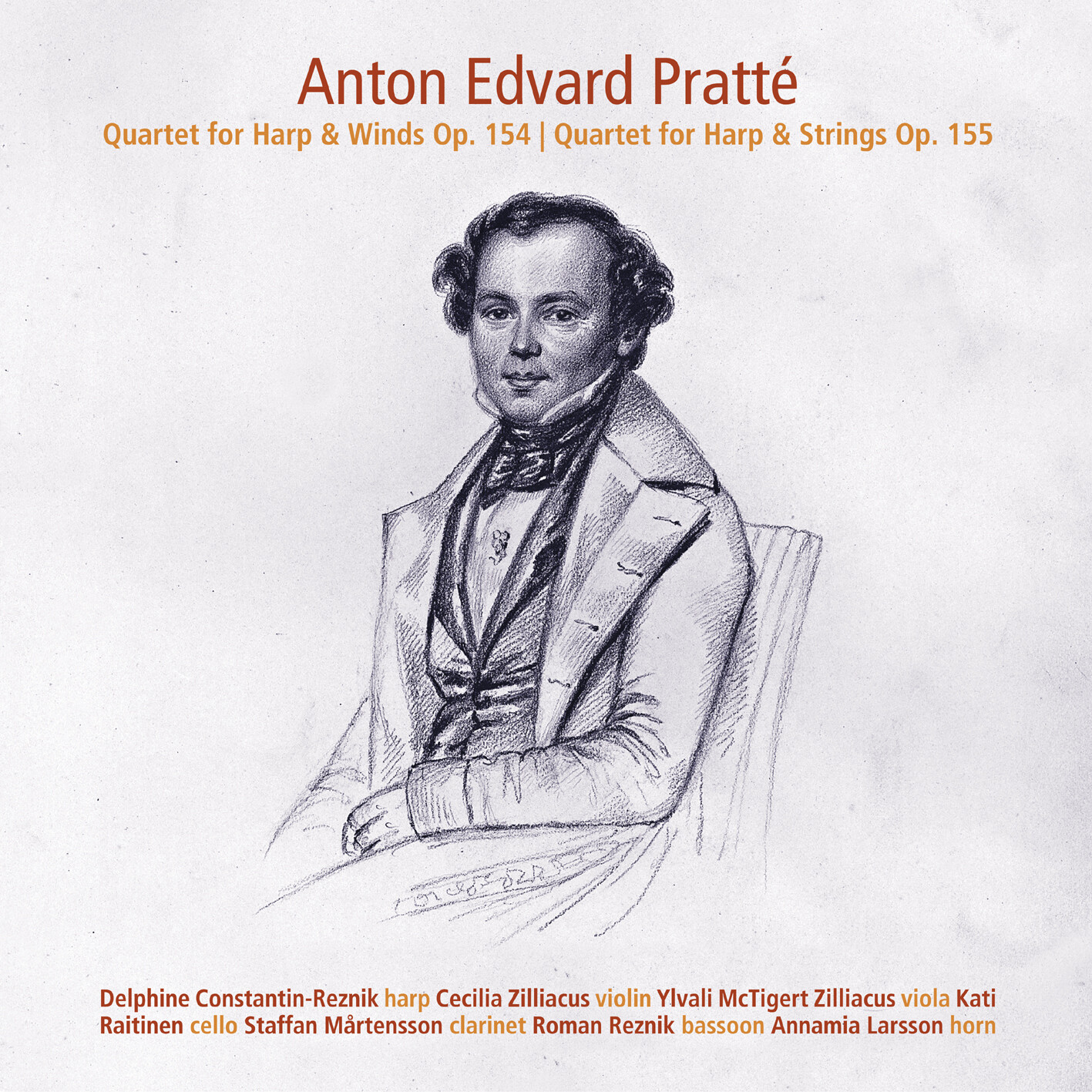 Anton Edvard Prat Anton Edvard Pratté: Quartet for Harp & Winds, Op. 154/. (CD)