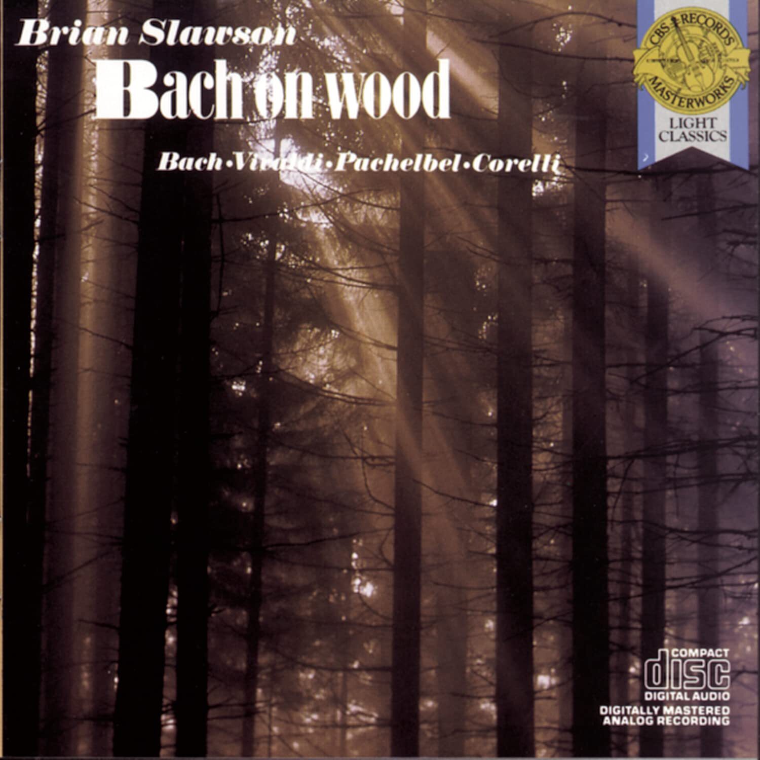 Brian Slawson Bach On Wood (CD)