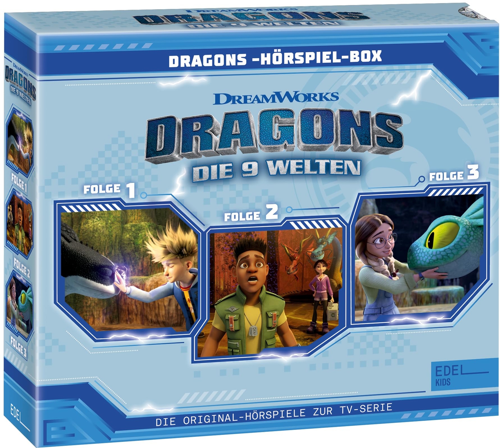 Dragons - die 9 Dragons - Die 9 Welten: Die Hörspiel-Box mit den Folgen 1 - (CD)